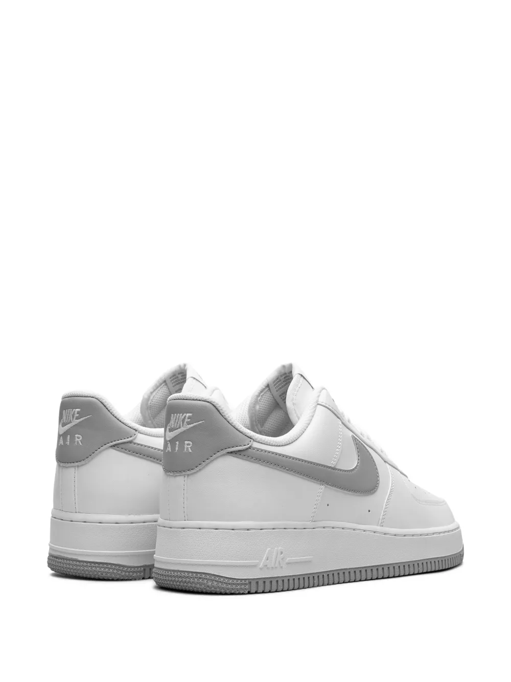 Кроссовки Air Force 1 Low '07 White/Light Smoke Grey Nike, серый — фото 3