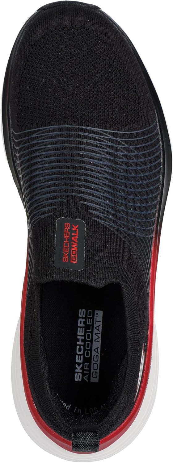 Мужские кроссовки Skechers Go Walk Max Walker Constantine, черный/красный — фото 2