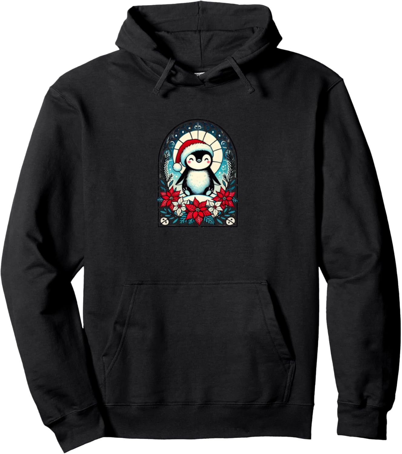 

Худи с изображением рождественского пингвина в стиле модерн Vintage Penguins Lovers Snugg, черный