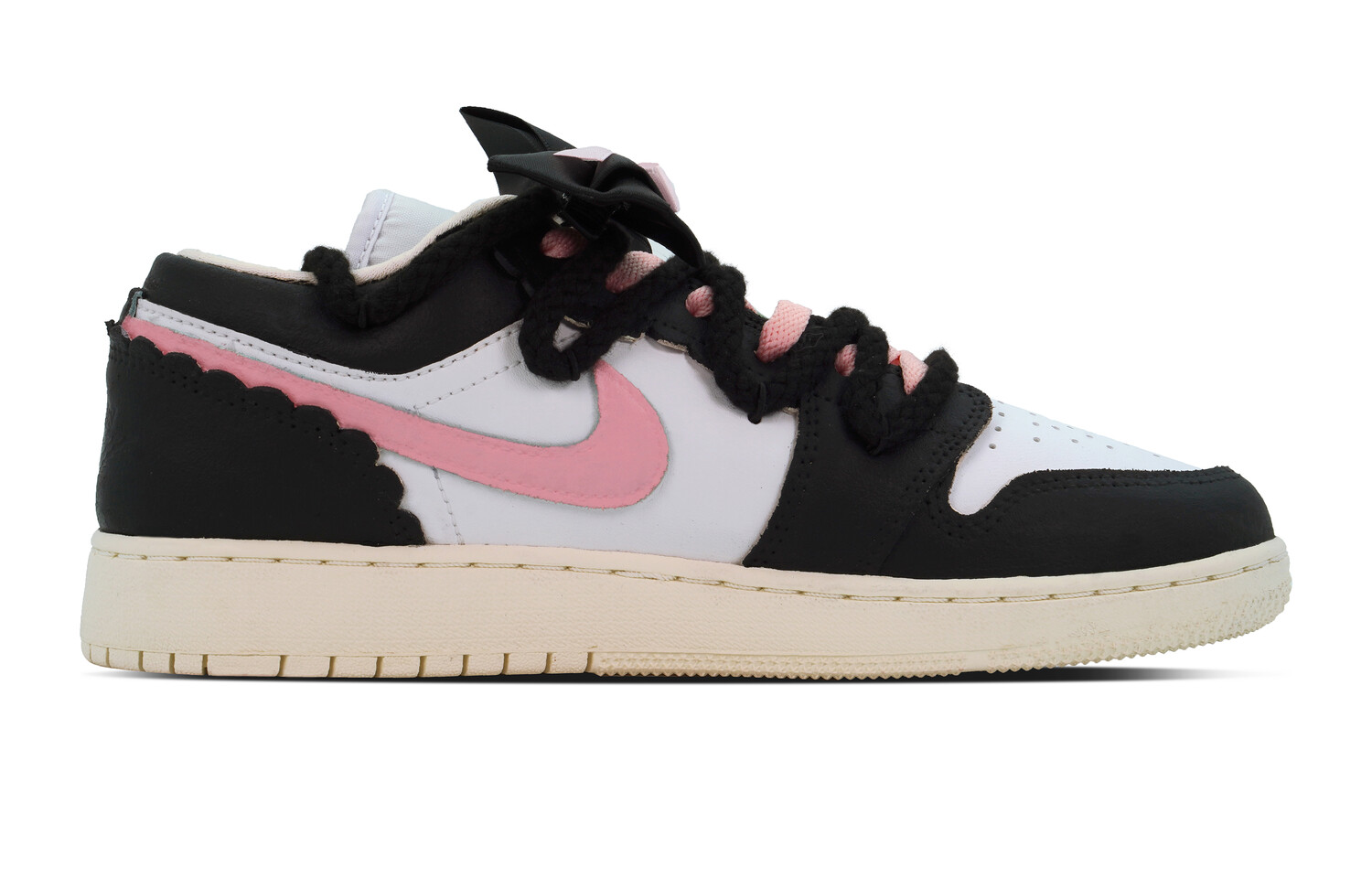 

Jordan Air Jordan 1 винтажные баскетбольные кроссовки женские, Black/Pink