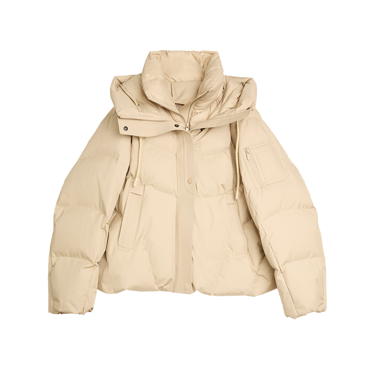 

ELLE Пуховик Women's Khaki Hooded Moderate