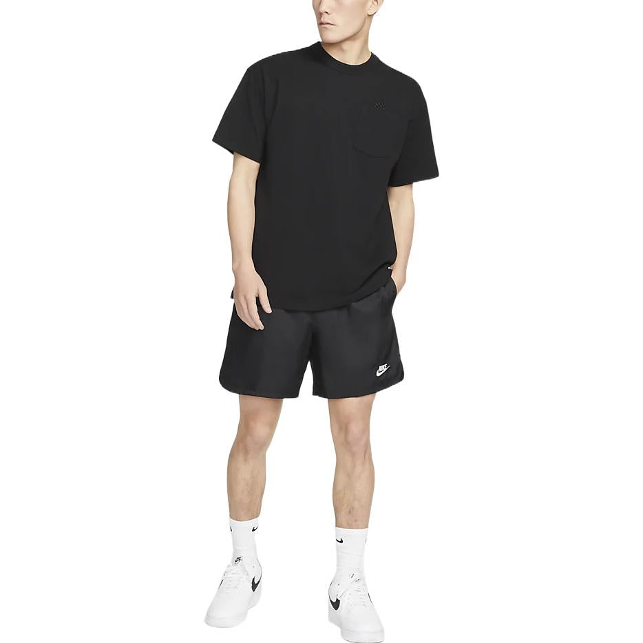 Шорты Men's Nike Sportswear Solid Color Minimalistic Lacing Sports Shorts Black DM6830-010 — фото 2