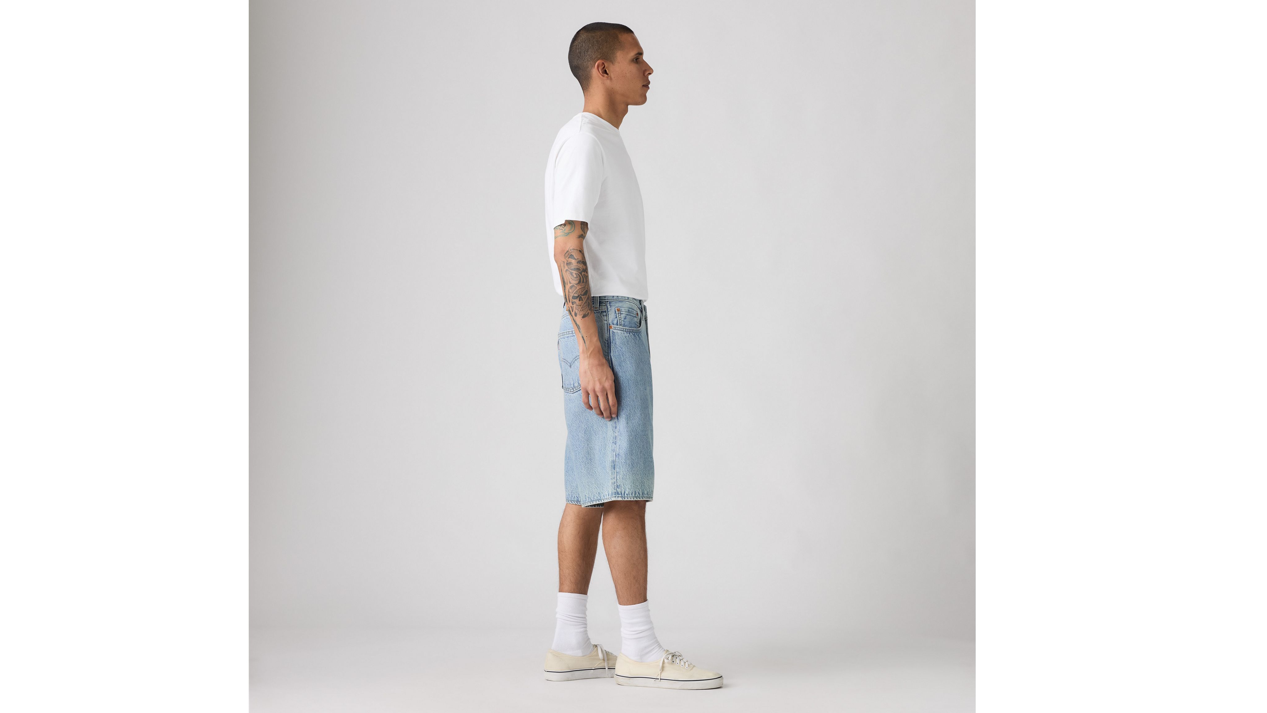 478 Мешковатые мужские шорты 12 дюймов Levi's, My Pockets Full - Light Wash — фото 4