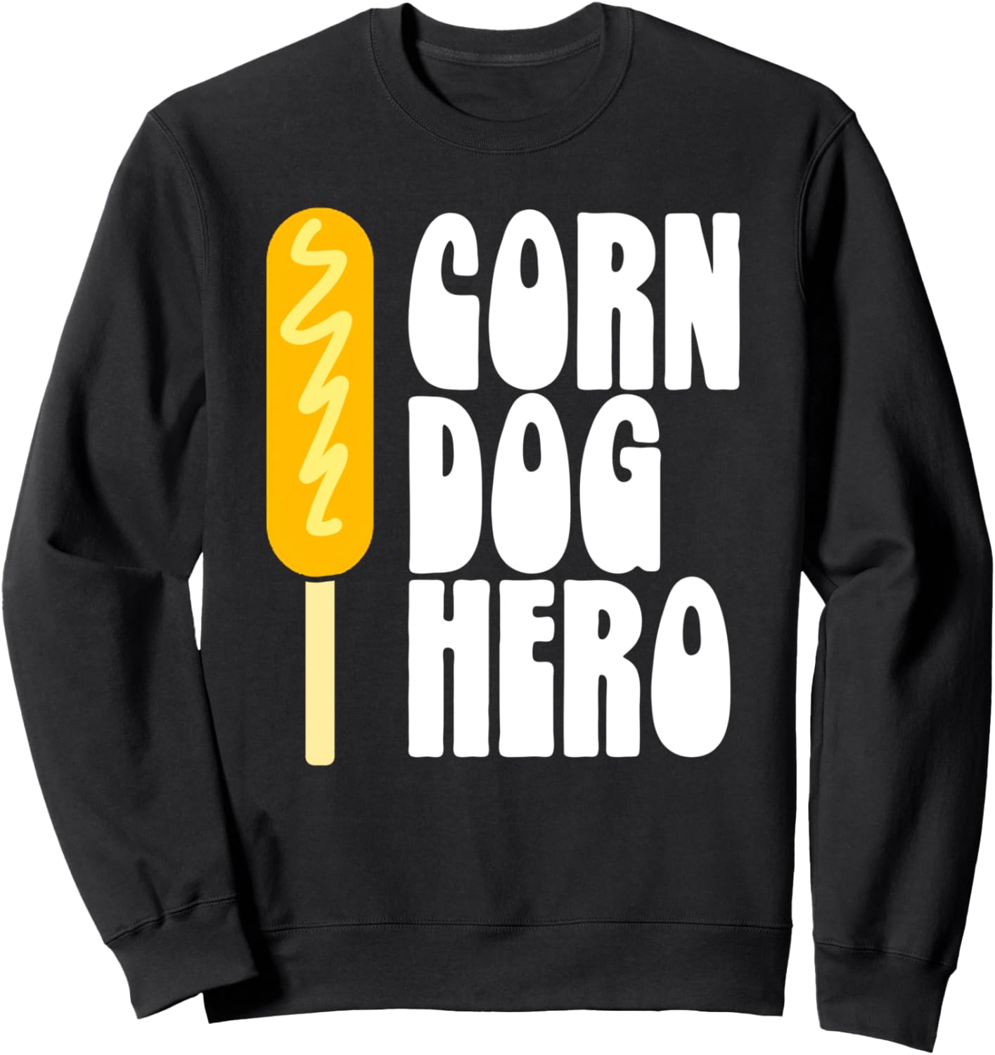 

Футболка с забавным винтажным принтом Герой корн-дога The Robot Ranger - Fun Apparel & Gifts, черный