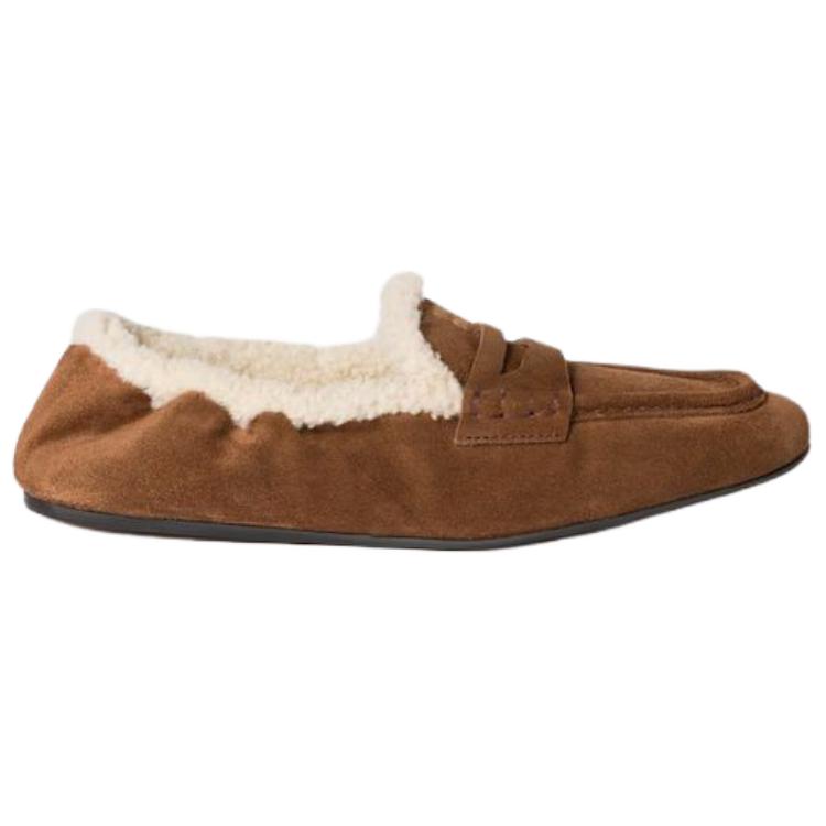 Ruches Casual Shoes Женские MIU MIU, коричневый — фото 3