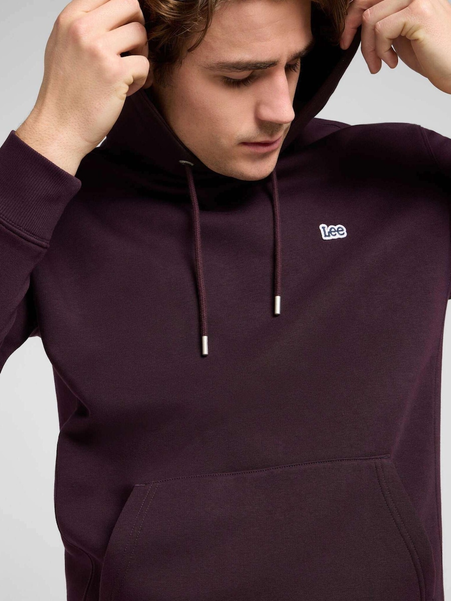 

Толстовка Lee Plain Hoodie, бургундия