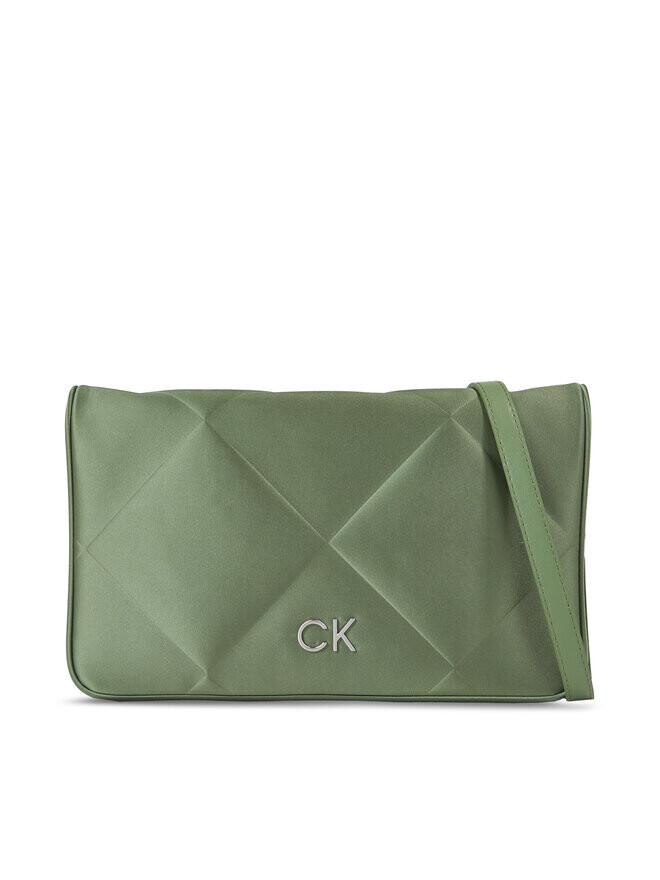 

Классическая сумка Re-Lock Quilt Shoulder Bag-Satin Calvin Klein, зеленый