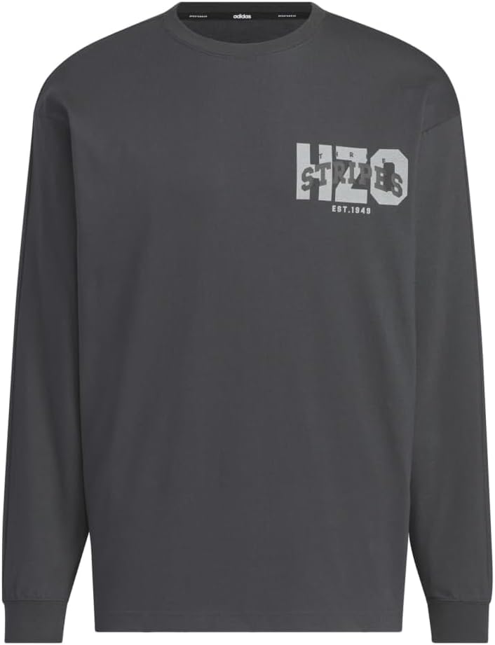 

Мужская футболка с длинным рукавом свободного кроя из трикотажа для колледжа, модель KWX82 Adidas