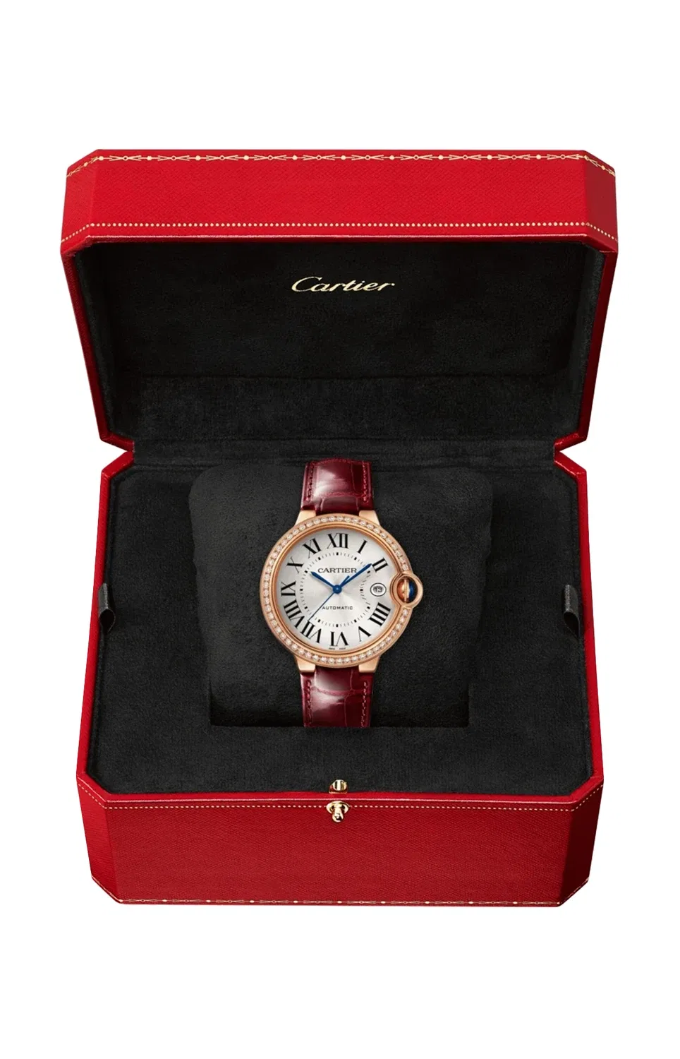 Ballon Bleu de CARTIER 40 мм, автоматические, розовое золото, бриллианты - WJBB0056, золотой — фото 2