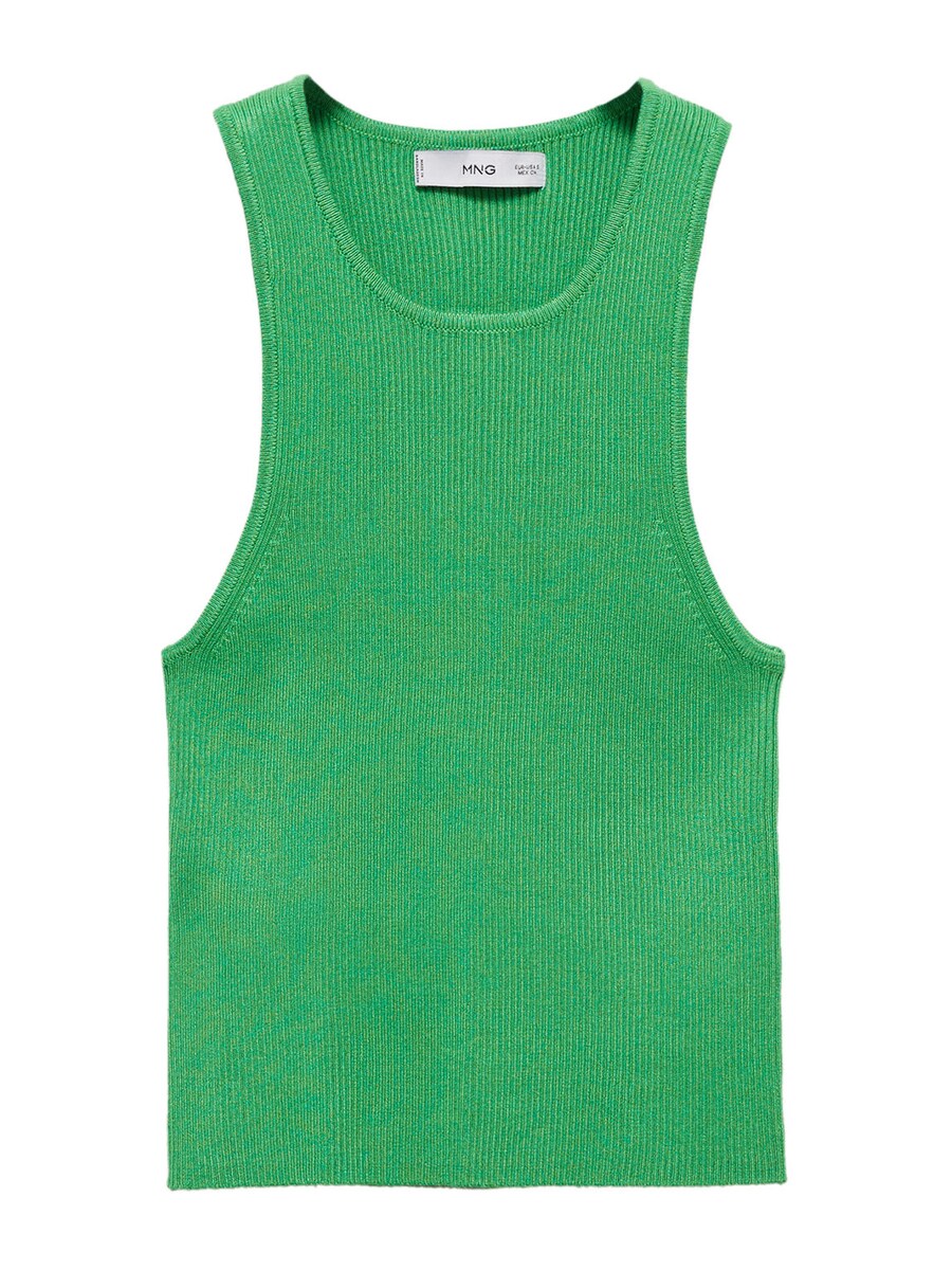 

Вязаный топ MANGO ORWELL, цвет Grass green