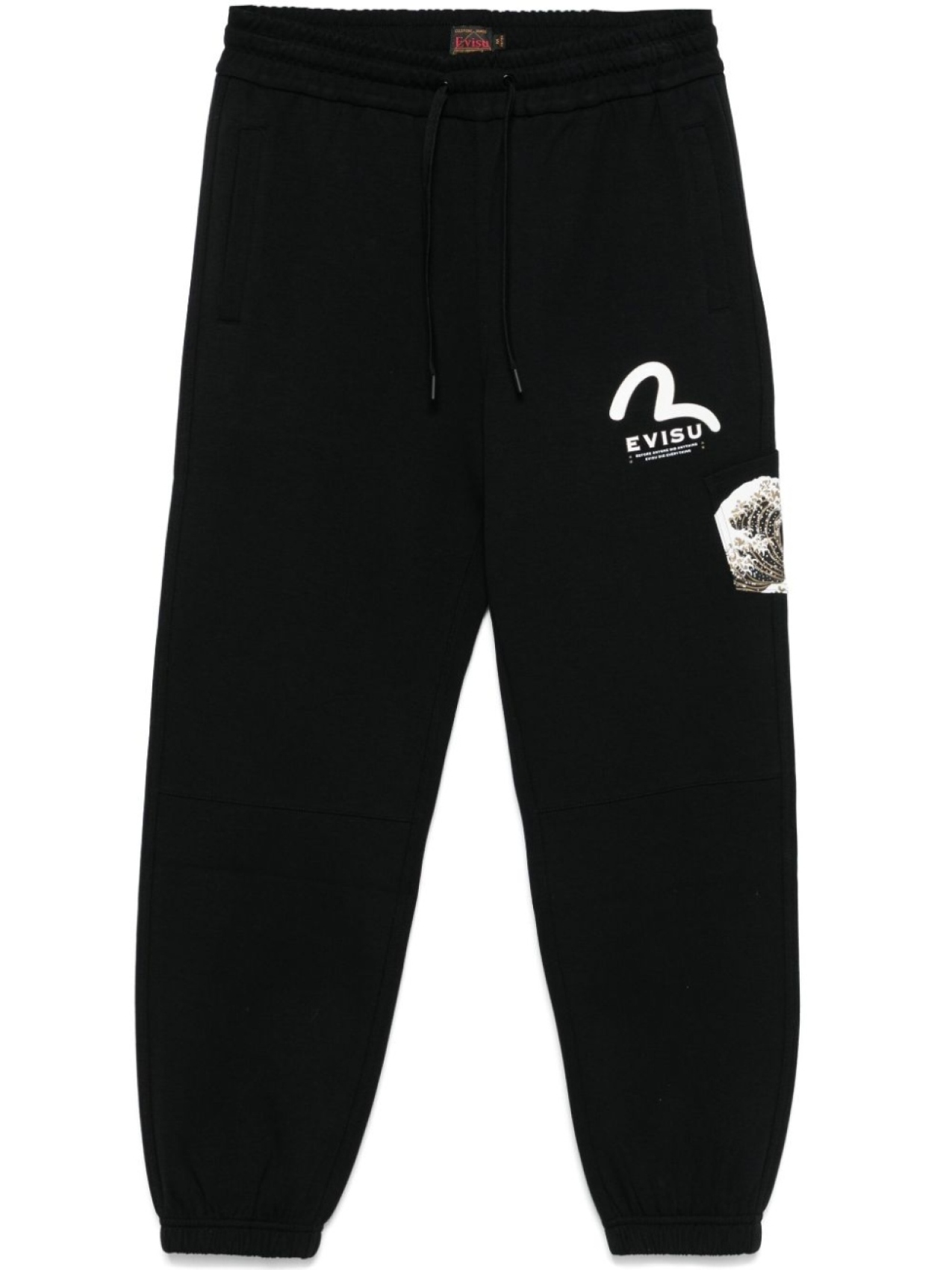 

EVISU спортивные брюки с логотипом, черный