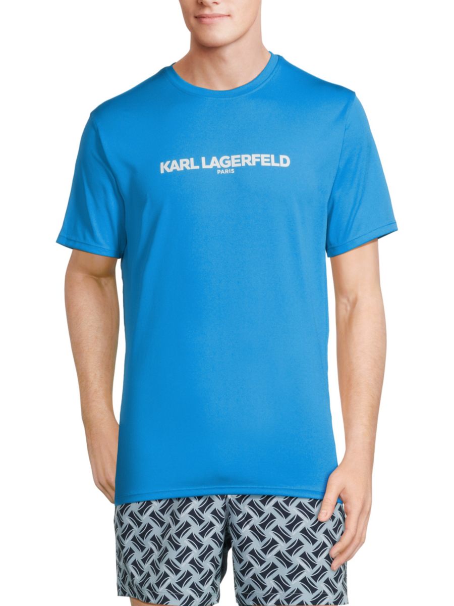 

Футболка с логотипом Karl Lagerfeld Paris, цвет Bright Blue