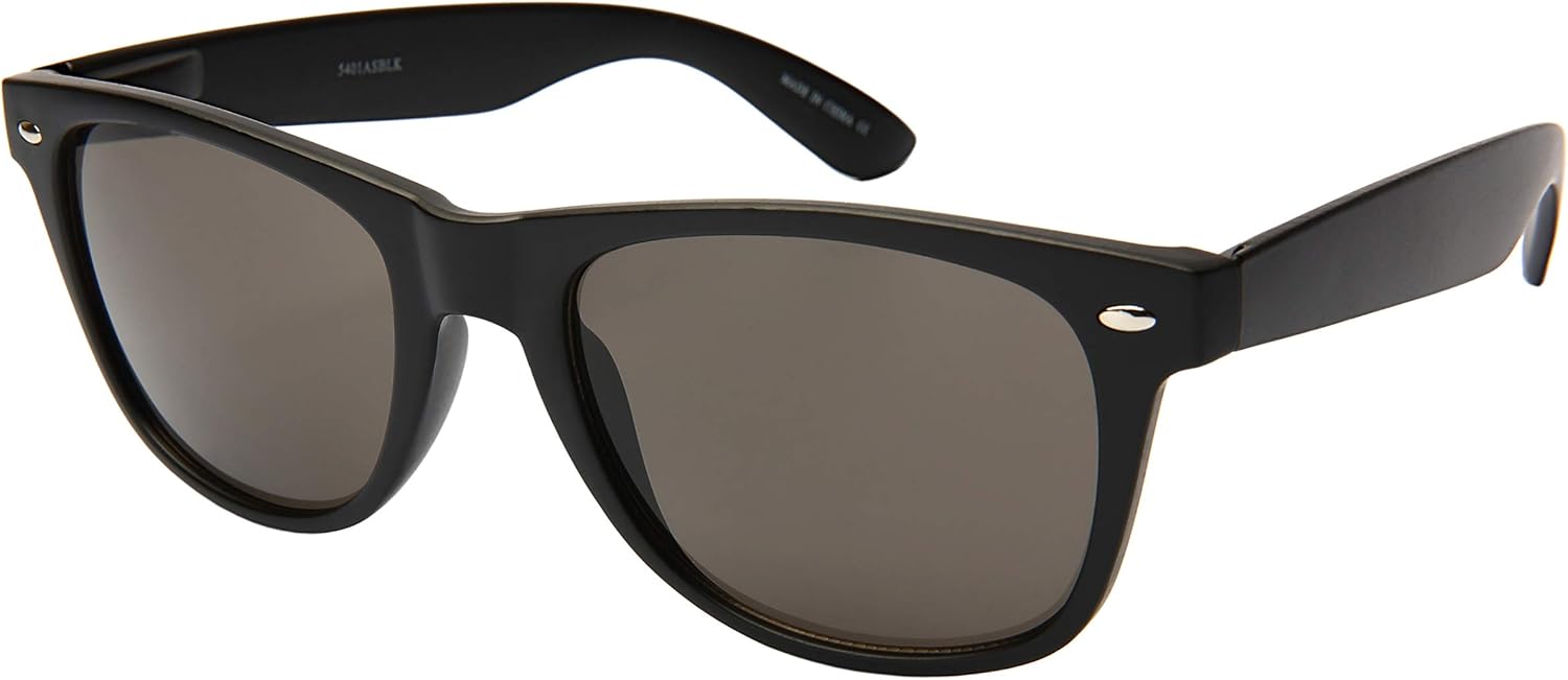 

Классические винтажные солнцезащитные очки EDGEIWEAR в роговой оправе для мужчин и женщин, 100% защита от УФ-излучения UV 400, матовый черный цвет, артикул 5401ASMBLK-SD-1, grey