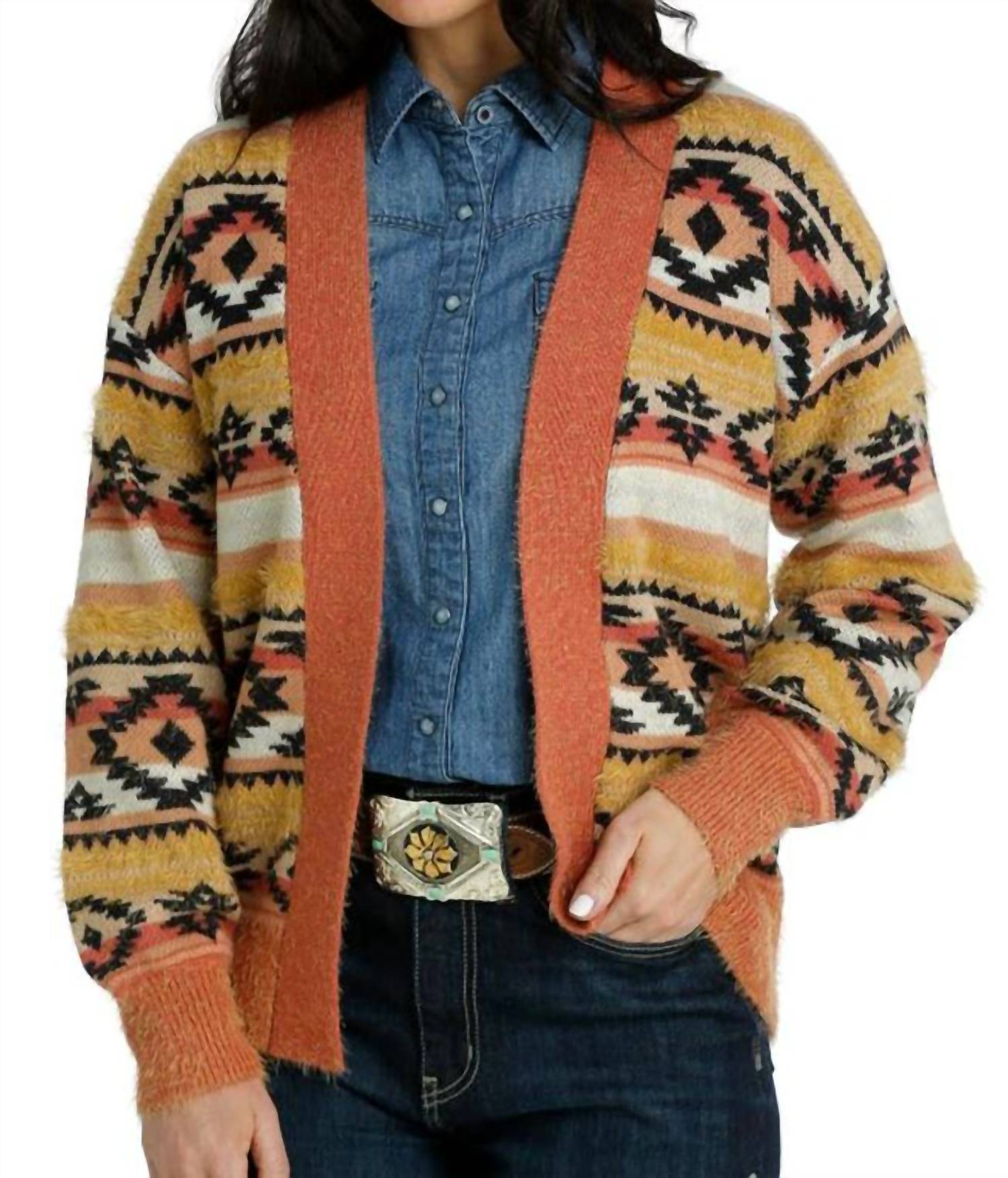 

Желтый вязаный кардиган с узором "реснички" для женщин Cruel Girl