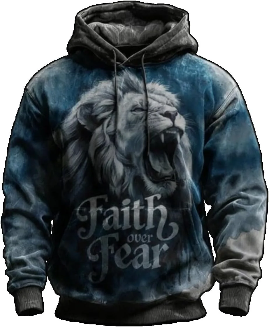 

Толстовка Faith Over Fear с крестом CIVIZILUX