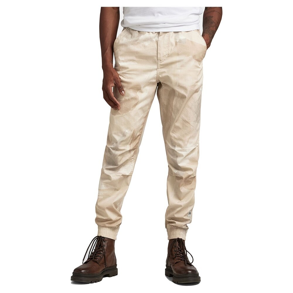 

Брюки G-Star Trainer Relaxed Tapered Fit Mid Waist, бежевый