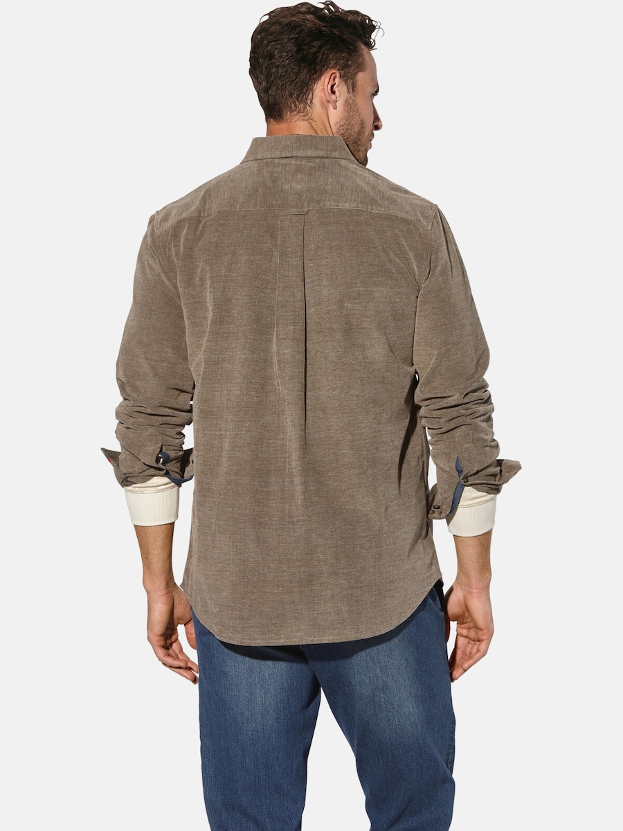 

Рубашка на пуговицах классического кроя BABISTA, Mottled Brown