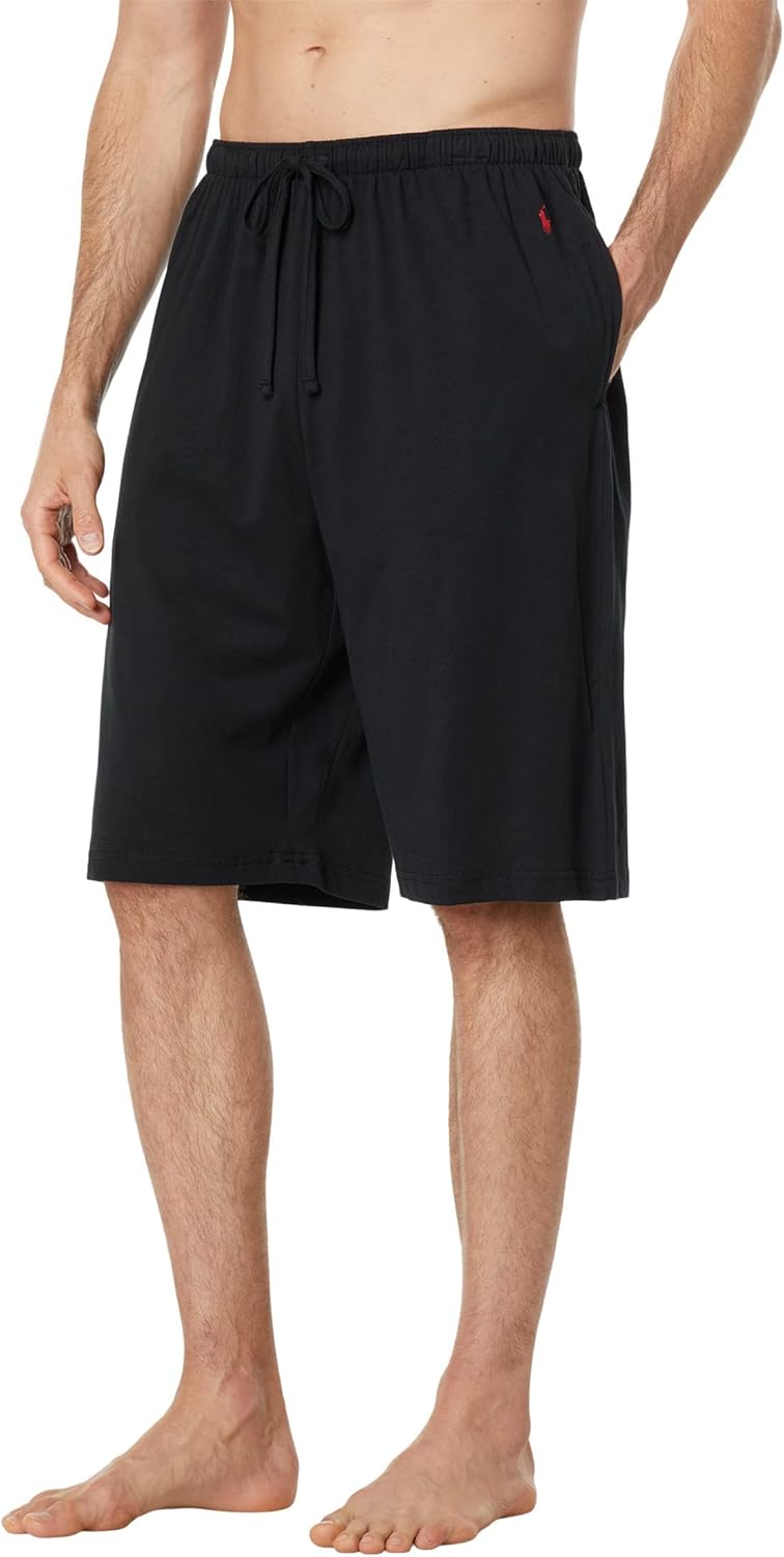 

Polo Ralph Lauren Enzyme легкие хлопковые пижамные шорты Relaxed Sleep Shorts Polo Black Rl 2000 Red Pp SM