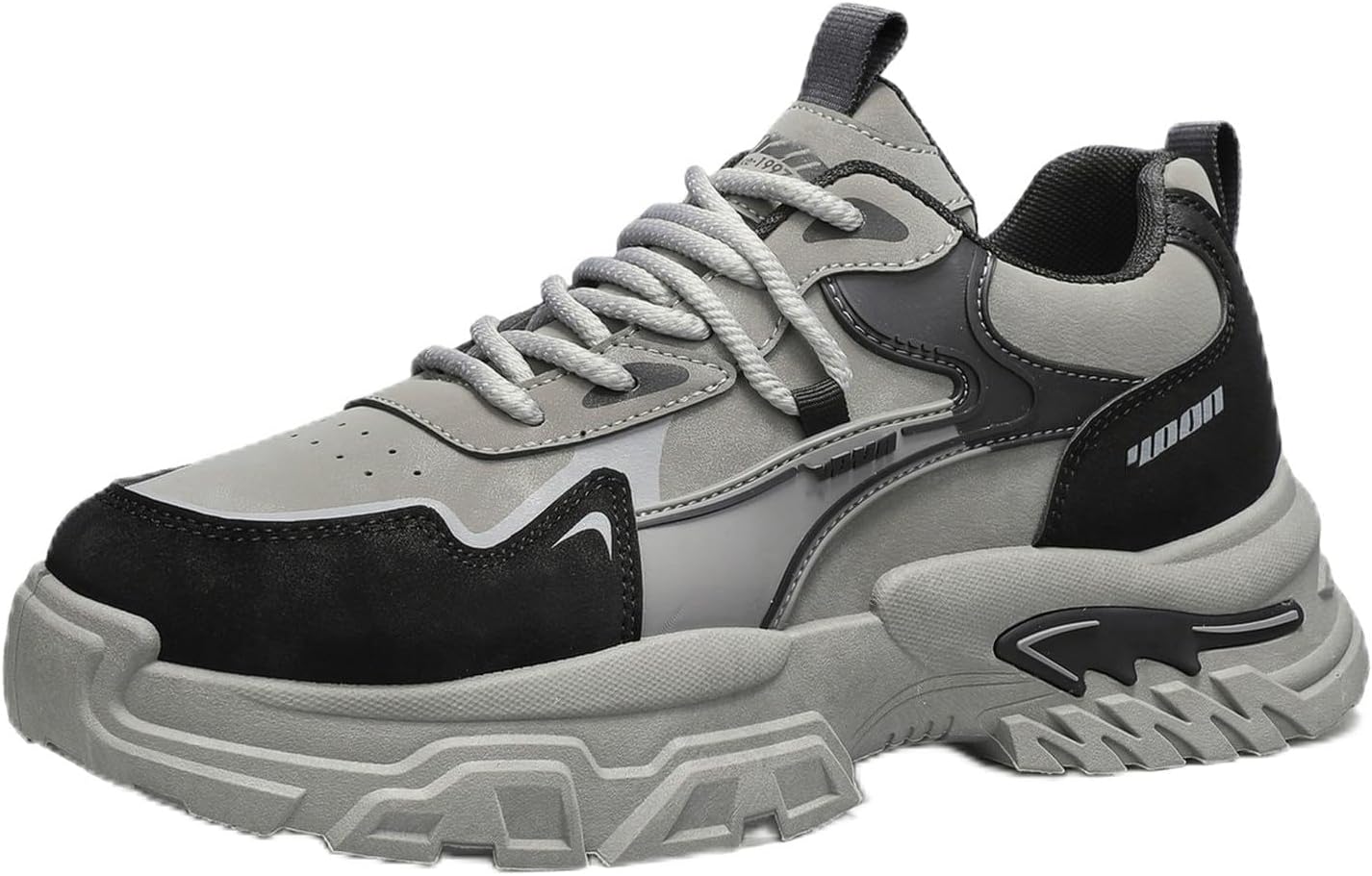 

Мужские кроссовки для бега, тенниса, работы и ходьбы, массивные модные кеды, повседневная обувь для мужчин Spwagym, серый