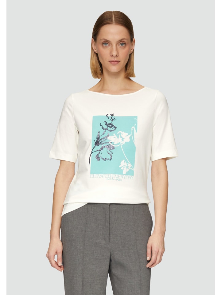 

Футболка s.Oliver BLACK LABEL T-Shirt kurzarm, кремовый