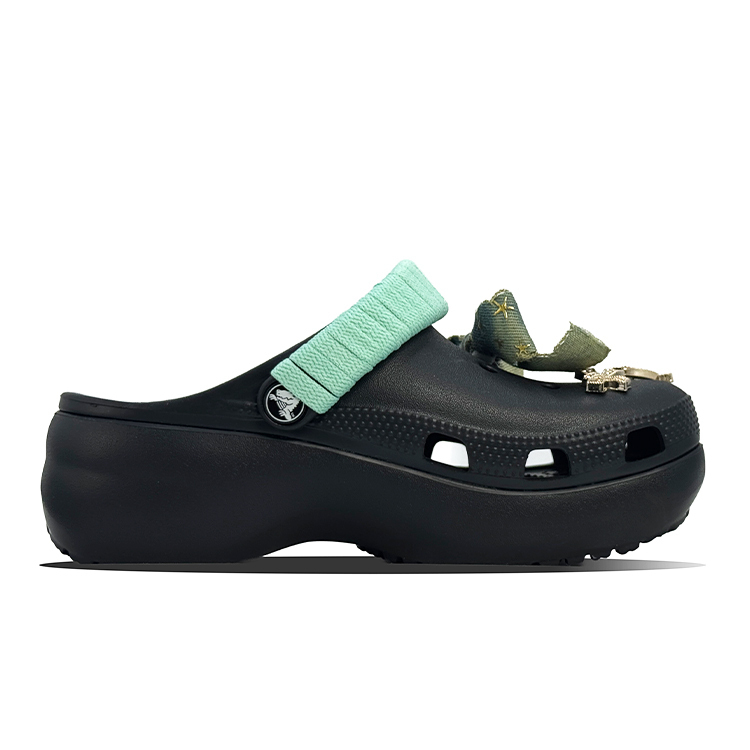 Crocs Классические платформенные клоги женские черные, цвет Black — фото 2