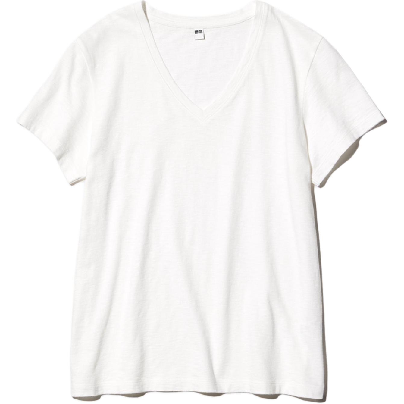 

UNIQLO Футболка женская белая, Белый, UNIQLO Футболка женская белая