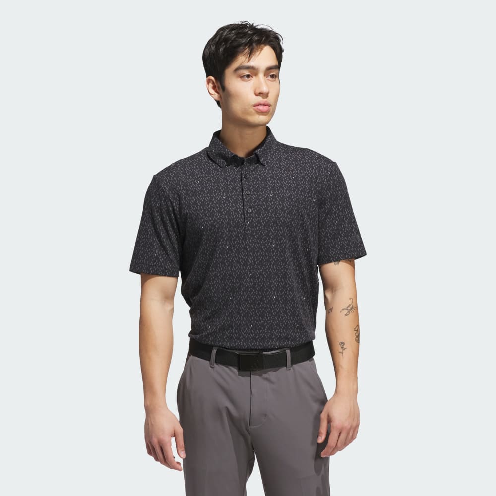 

Спортивная футболка Adidas Ultimate365 Micro Argyle Polo Shirt, цвет Black/Carbon