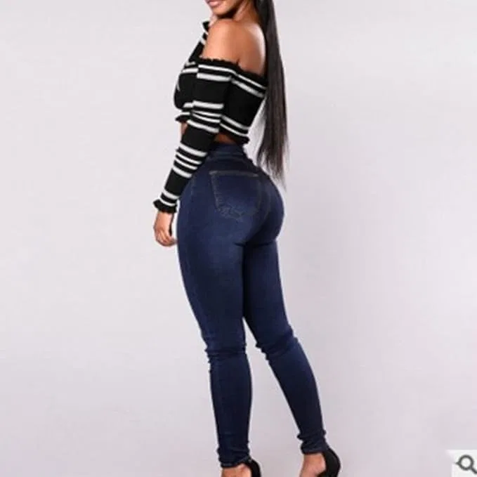 Джинсы скинни, Double Breasted, Navy Blue — фото 3