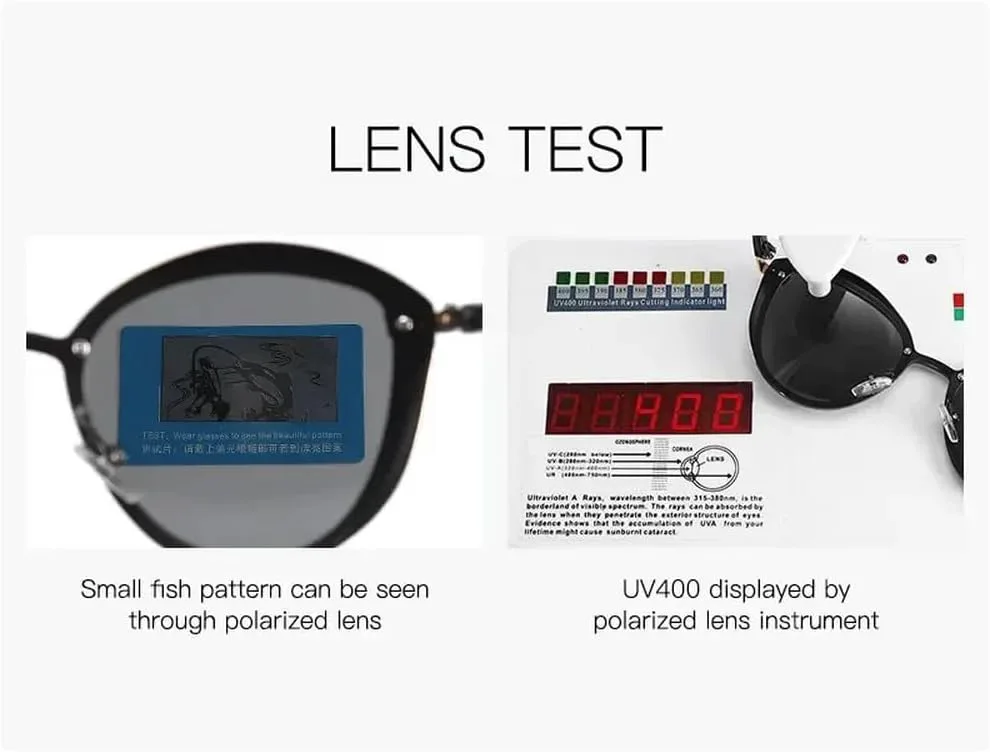 

Стильные поляризованные солнцезащитные очки для женщин, круглые солнцезащитные очки, аксессуар для женских очков, защита от УФ-излучения (UVAB) HYYZZC, Gold Blue