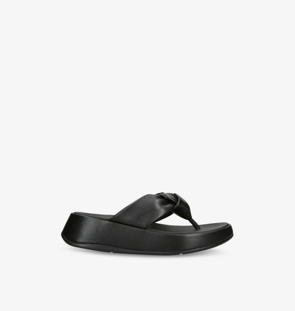 Сандалии из кожи с узлом F-Mode Fitflop, черный