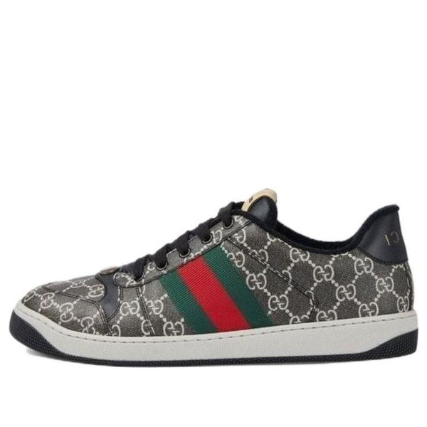 

Кроссовки screener sneaker gg supreme canvas 'black grey' Gucci, черный