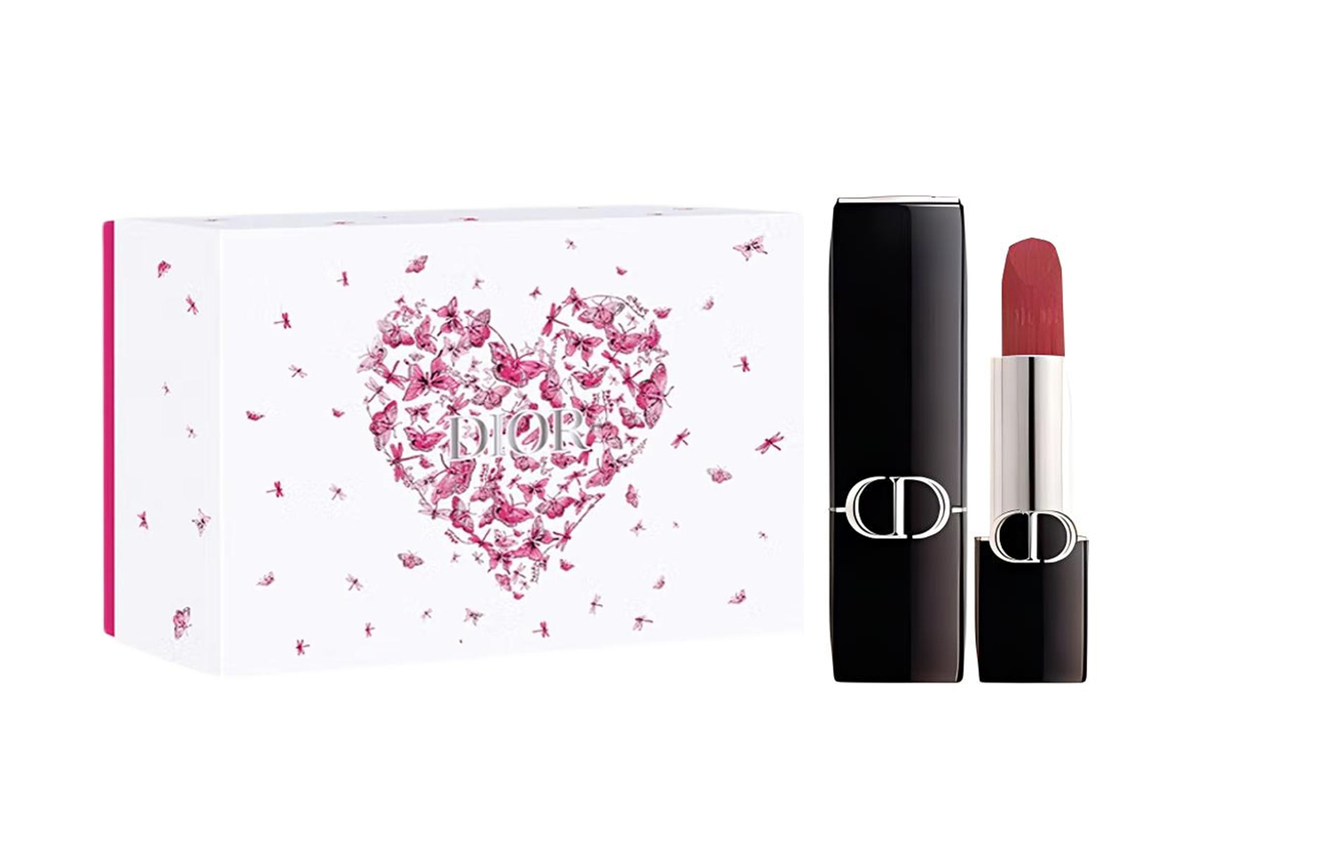 DIOR Бархатная помада vivid blue gold легко наносится, натуральная 3,5 г — фото 2