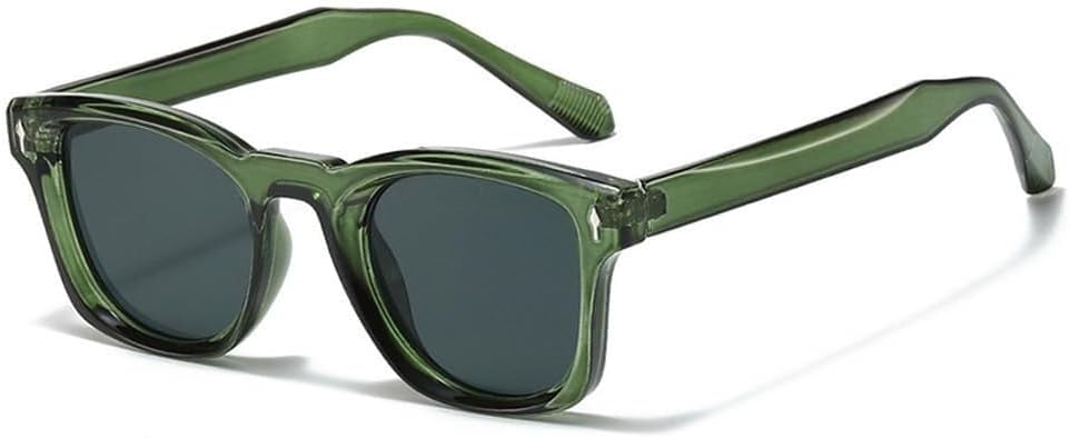 

Солнцезащитные очки в стиле ретро с заклепками, квадратной формы, модные женские градиентные оттенки, защита от УФ-излучения UV400, мужские сине-зеленые солнцезащитные очки LXLHWN, Green Grey