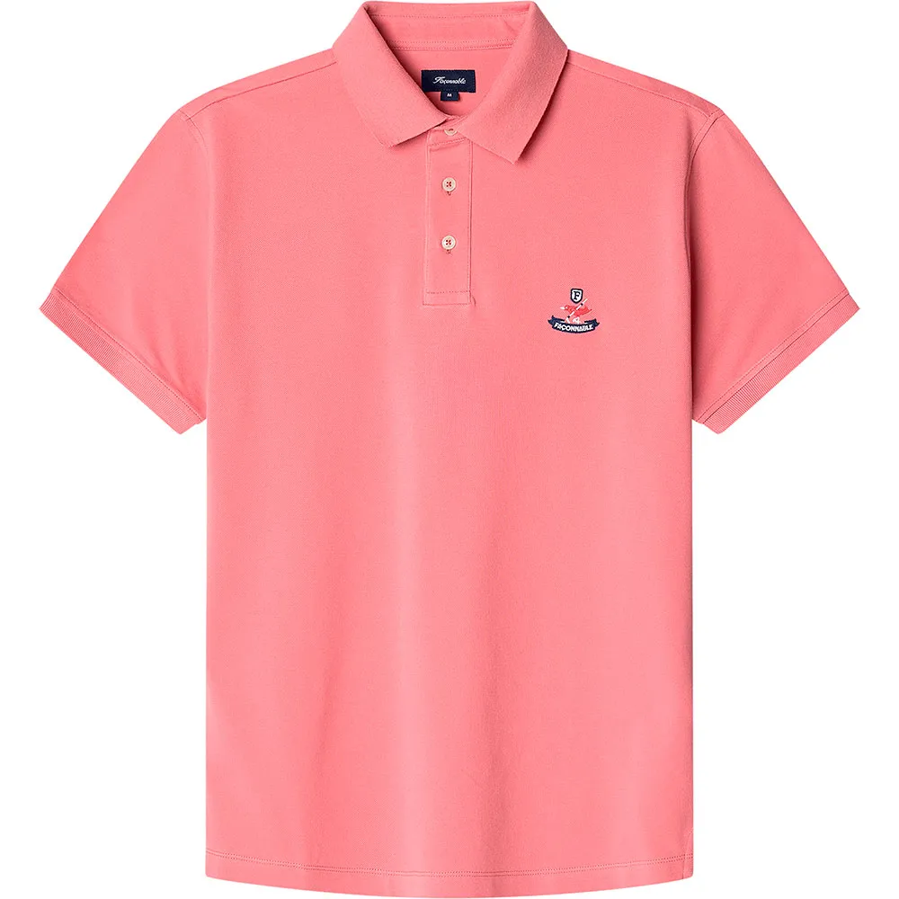 

Поло с коротким рукавом Façonnable Birdie Pima Piq, розовый
