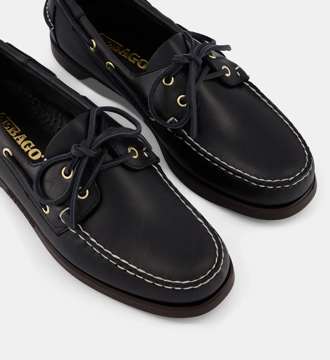 Туфли-лодочки Dockside Portland из вощеной кожи Sebago, синий — фото 4