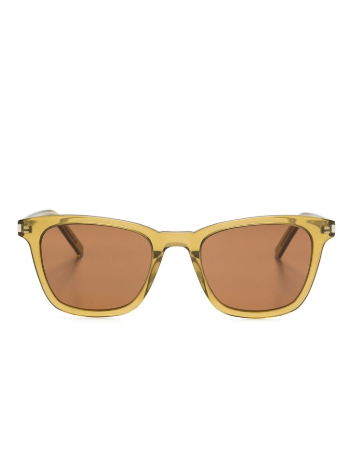 

Солнцезащитные очки в прозрачной оправе Saint Laurent Eyewear, зеленый