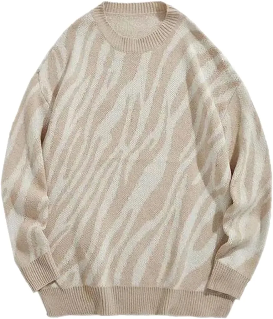 

Мужской свитер в стиле хип-хоп с принтом леопард Zadaos