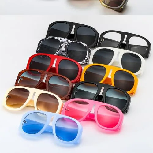 

Большие квадратные солнцезащитные очки-маска для женщин в стиле стимпанк, крупная оправа, линзы с градиентом, женские солнцезащитные очки MTZJH, C9black-clear