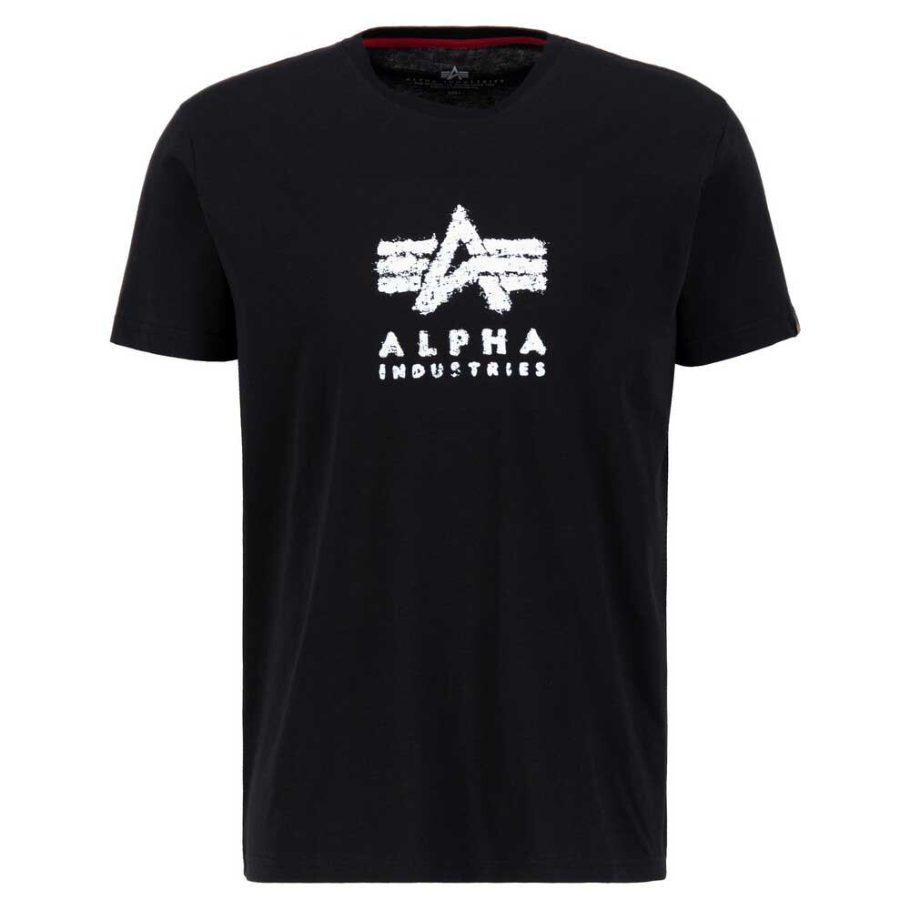 

Футболка с коротким рукавом Alpha Industries Grunge Logo T, черный