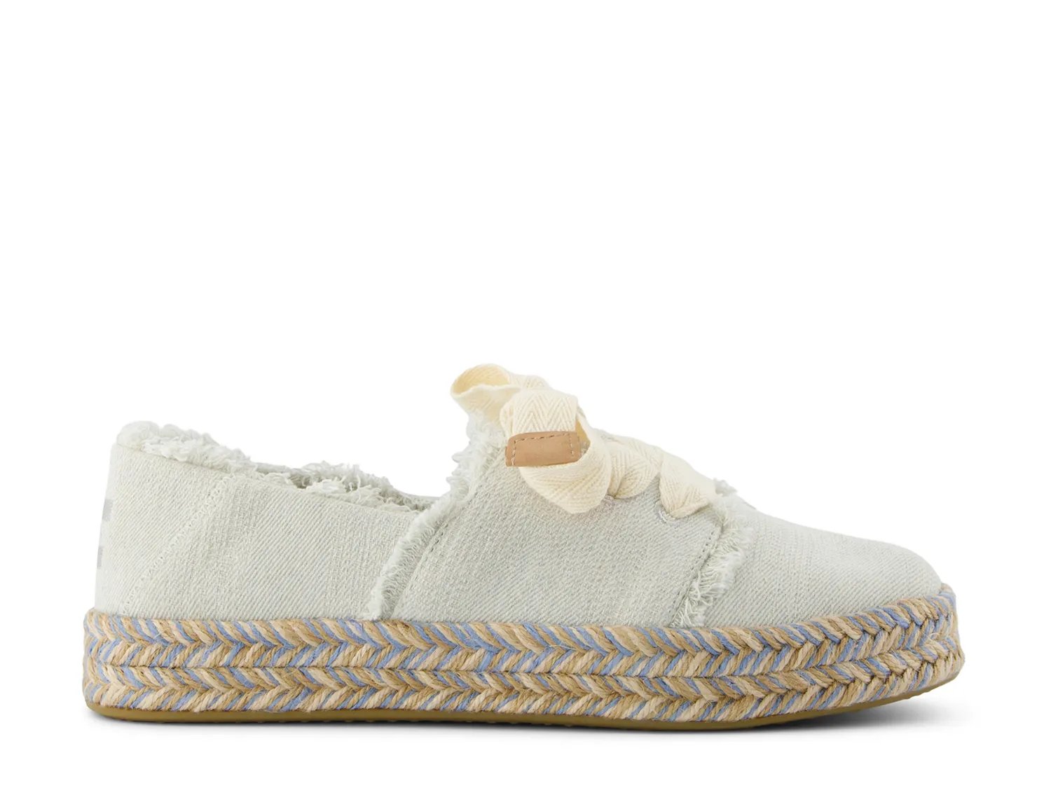 Кроссовки TOMS Carolina Lace Up Platform Espadrille Sneaker - Women's, Light Denim Blue — фото 4