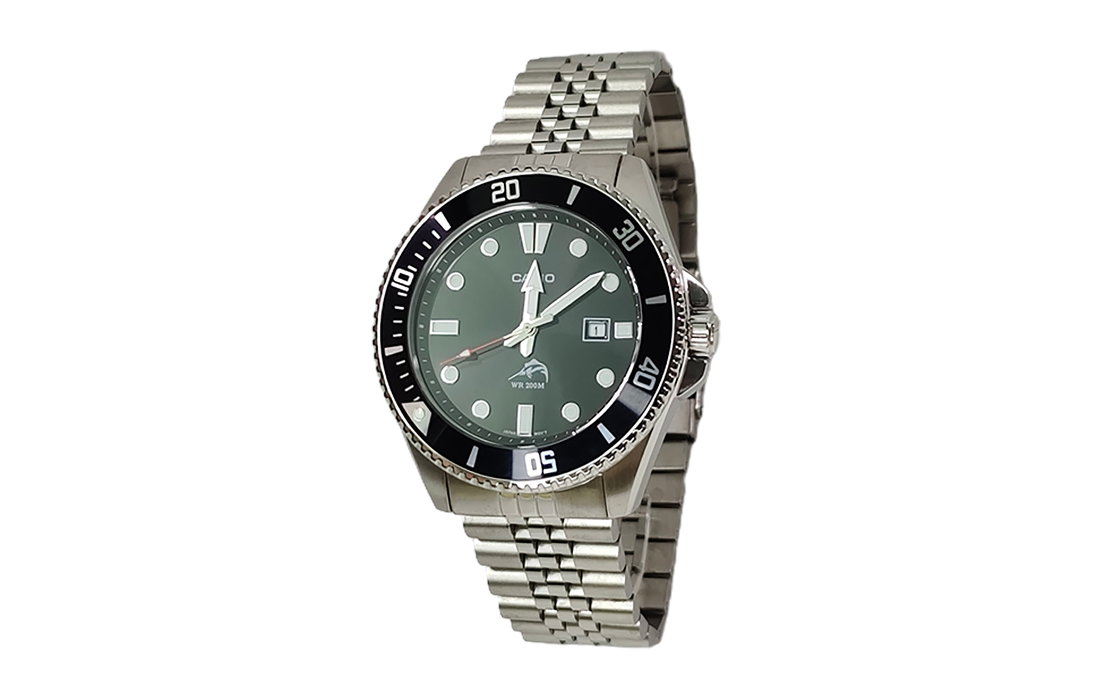 

CASIO Мужские часы Retrofit Series с кварцевым механизмом, стальной браслет, черный циферблат