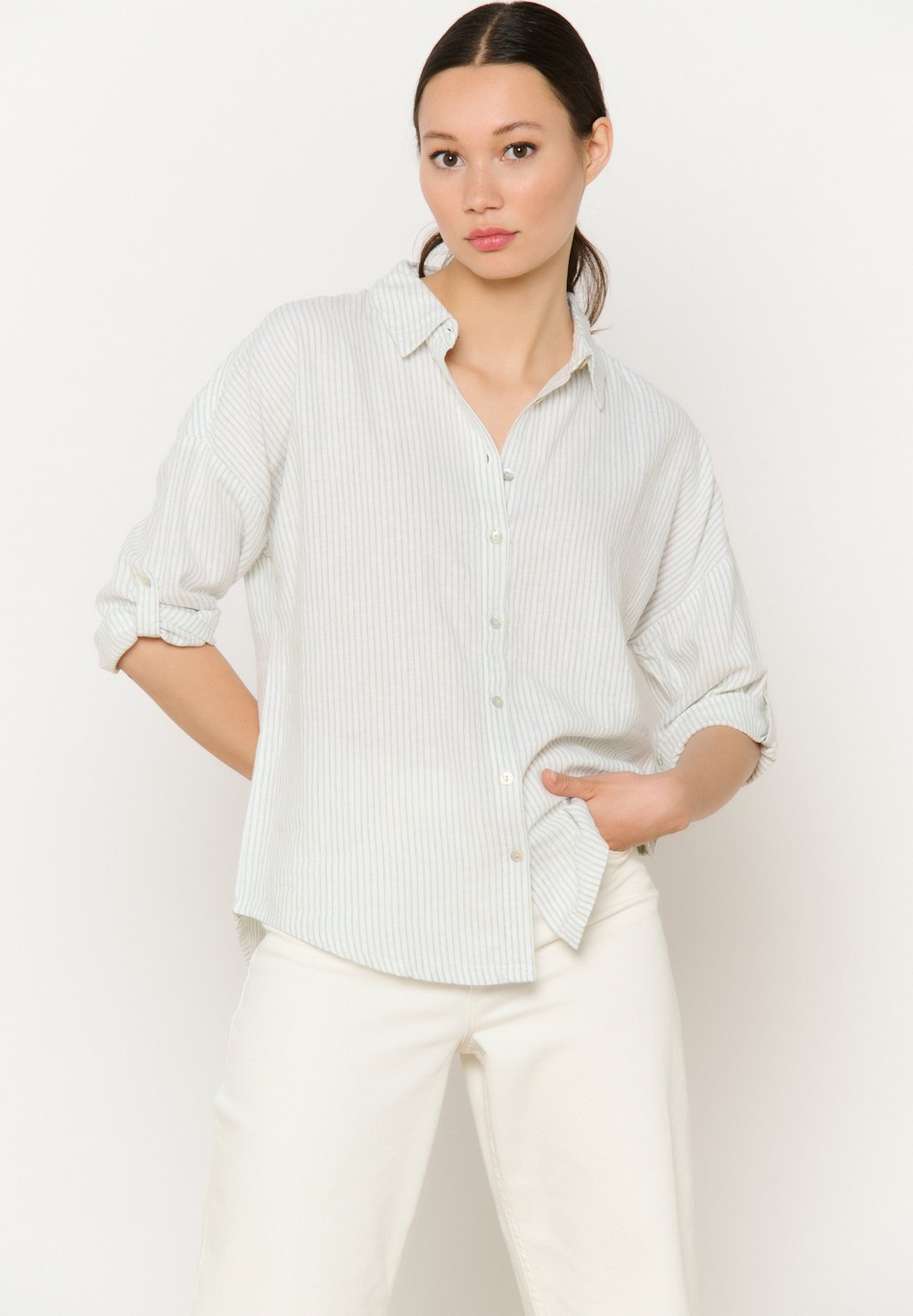 

Блузка на пуговицах LOOSE STRIPED LolaLiza, хаки