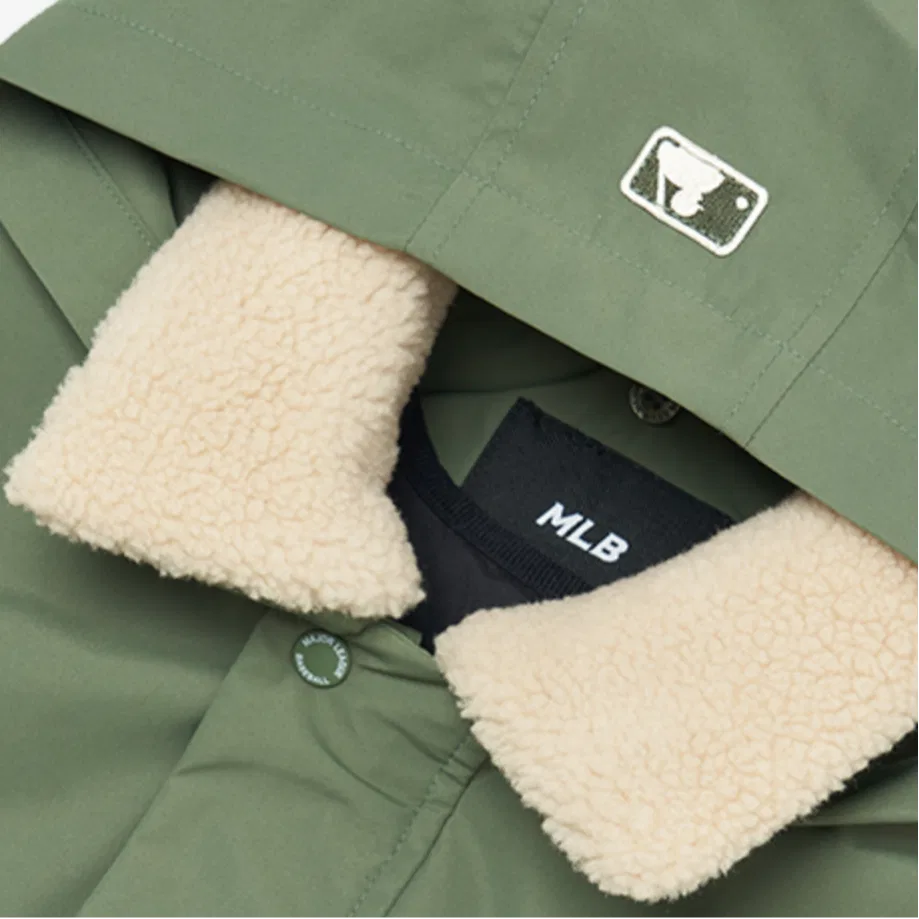 Куртка армейского зеленого цвета для детей MLB KIDS, Army Green — фото 3