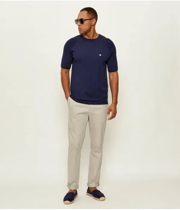 Свитер regular fit Emporio Armani, темно-синий — фото 2