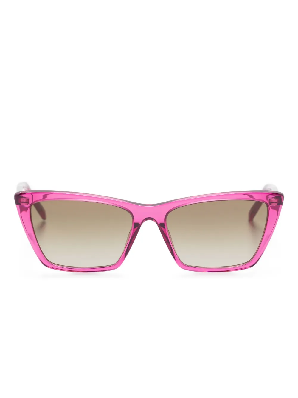 

Солнцезащитные очки в квадратной оправе Saint Laurent Eyewear, розовый