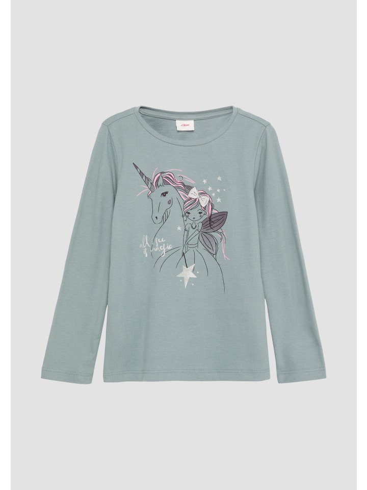 

Футболка s.Oliver T-Shirt langarm, синий
