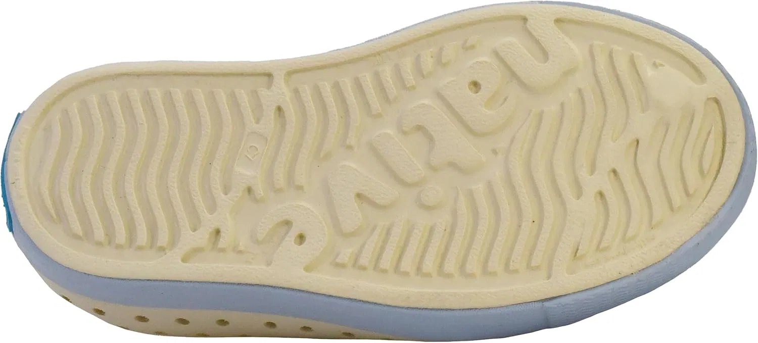 Кроссовки для мальчиков Native Shoes Jefferson, Bone White/Skyway Blue — фото 4