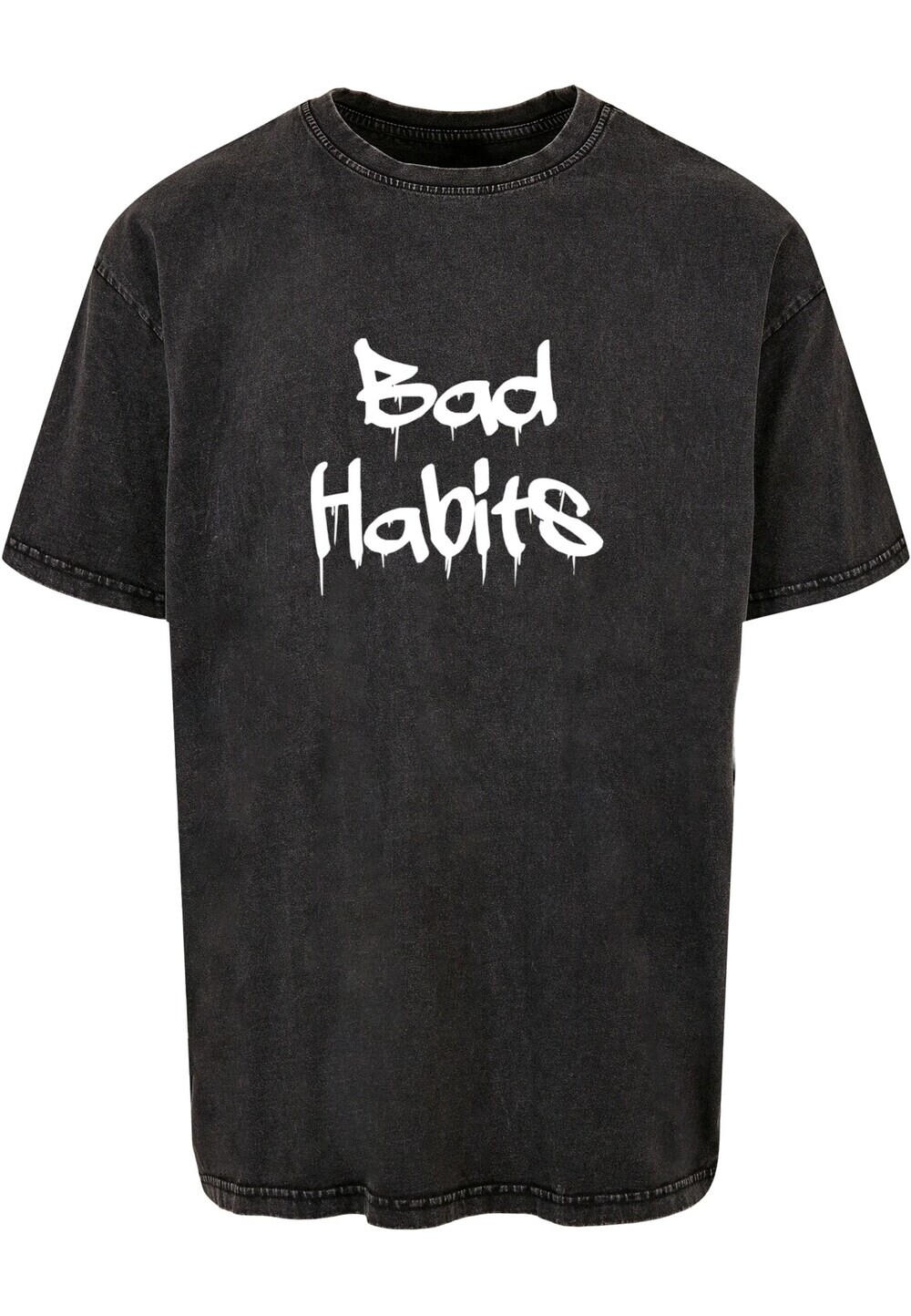 

Футболка Merchcode Bad Habits, антрацит