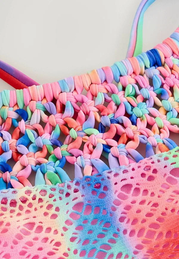 Бикини из макраме стандартного кроя Next, Multi Tie Dye Macrame — фото 3