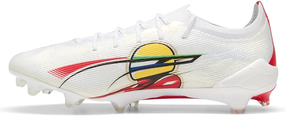 Мужские футбольные бутсы PUMA Ultra 5 Ultimate Senna для твердого грунта - белые, белый — фото 3